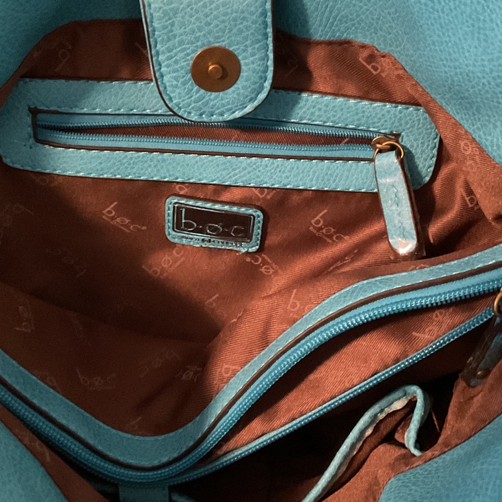 💕b.o.c. Turquoise Shoulder Handbag tote Bag - Picture 5 of 6